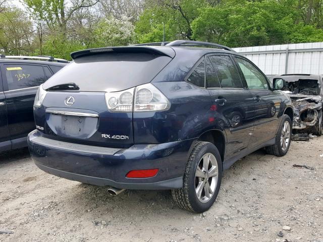 JTJHW31U460030404 - 2006 LEXUS RX 400 BLUE photo 4