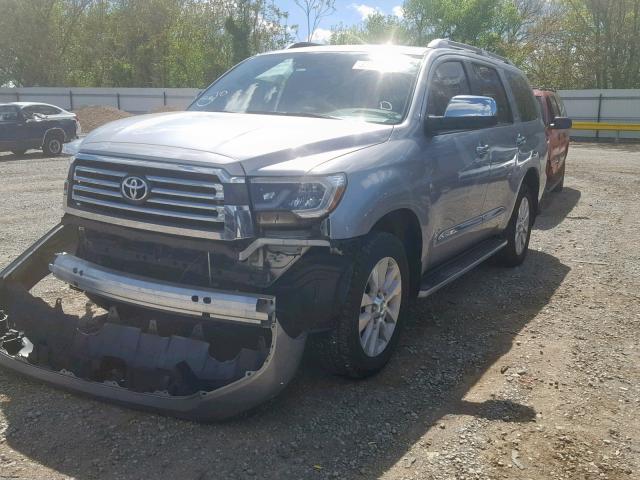 5TDDY5G13JS156456 - 2018 TOYOTA SEQUOIA PL SILVER photo 2