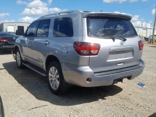 5TDDY5G13JS156456 - 2018 TOYOTA SEQUOIA PL SILVER photo 3