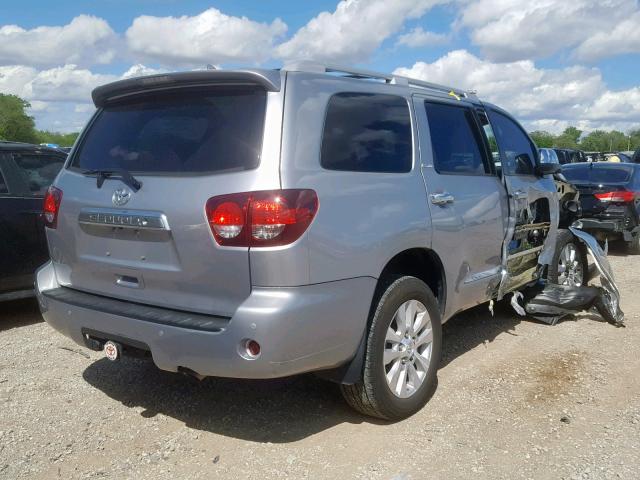 5TDDY5G13JS156456 - 2018 TOYOTA SEQUOIA PL SILVER photo 4