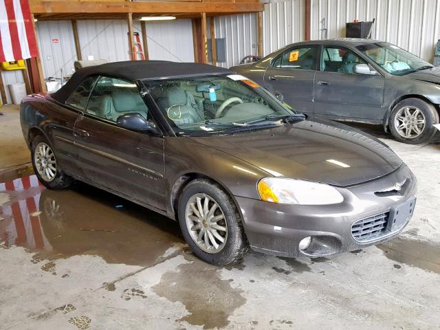 1C3EL55UX1N603035 - 2001 CHRYSLER SEBRING LX BROWN photo 1