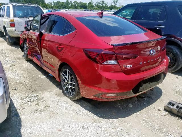 KMHD04LB3KU831487 - 2019 HYUNDAI ELANTRA SP RED photo 3