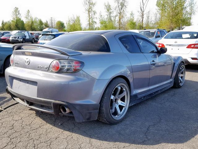 JM1FE17NX40103208 - 2004 MAZDA RX8 GRAY photo 4