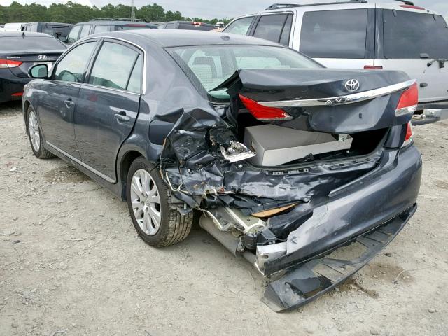 4T1BK3DB4BU433070 - 2011 TOYOTA AVALON BAS GRAY photo 3