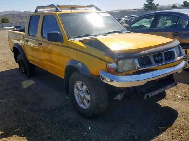 1N6ED27Y2YC409772 - 2000 NISSAN FRONTIER C YELLOW photo 1