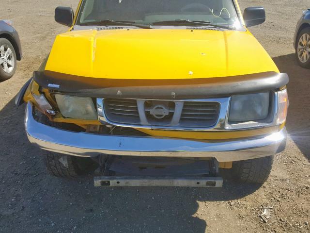 1N6ED27Y2YC409772 - 2000 NISSAN FRONTIER C YELLOW photo 7