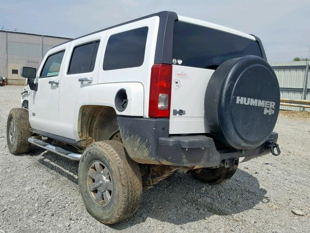 5GTDN136468308963 - 2006 HUMMER H3 WHITE photo 3