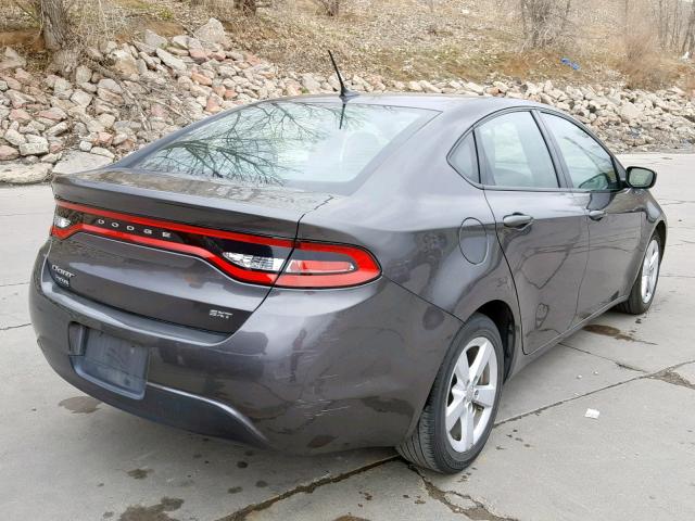 1C3CDFBB4GD515237 - 2016 DODGE DART SXT GRAY photo 4