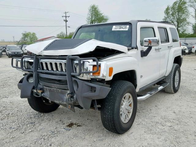 5GTDN136768325420 - 2006 HUMMER H3 WHITE photo 2