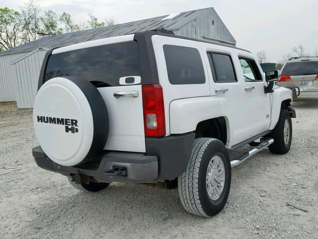 5GTDN136768325420 - 2006 HUMMER H3 WHITE photo 4