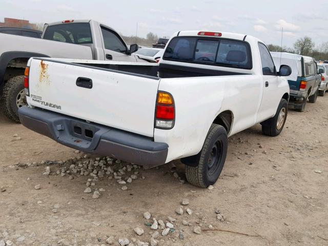 5TBJN3213YS113908 - 2000 TOYOTA TUNDRA WHITE photo 4