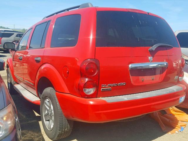 1D4HD58D84F217345 - 2004 DODGE DURANGO LI RED photo 3