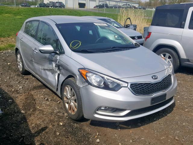 KNAFX5A84E5164169 - 2014 KIA FORTE EX SILVER photo 1