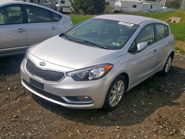 KNAFX5A84E5164169 - 2014 KIA FORTE EX SILVER photo 2