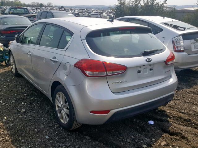 KNAFX5A84E5164169 - 2014 KIA FORTE EX SILVER photo 3