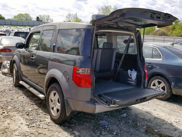 5J6YH28653L045044 - 2003 HONDA ELEMENT EX BLACK photo 3