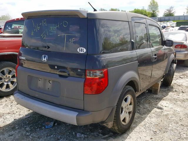 5J6YH28653L045044 - 2003 HONDA ELEMENT EX BLACK photo 4