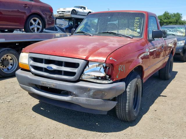 1FTYR10C5WUC57861 - 1998 FORD RANGER RED photo 2