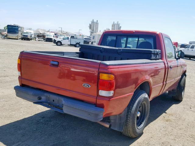 1FTYR10C5WUC57861 - 1998 FORD RANGER RED photo 4