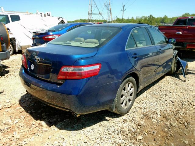 4T1BK46K88U059543 - 2008 TOYOTA CAMRY LE BLUE photo 4