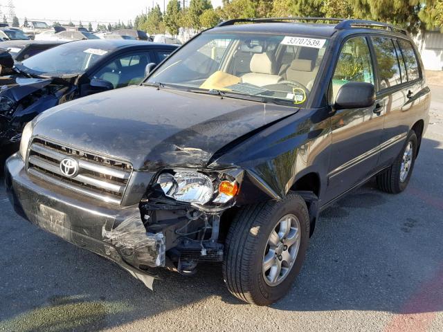 JTEEP21A560180424 - 2006 TOYOTA HIGHLANDER BLACK photo 2