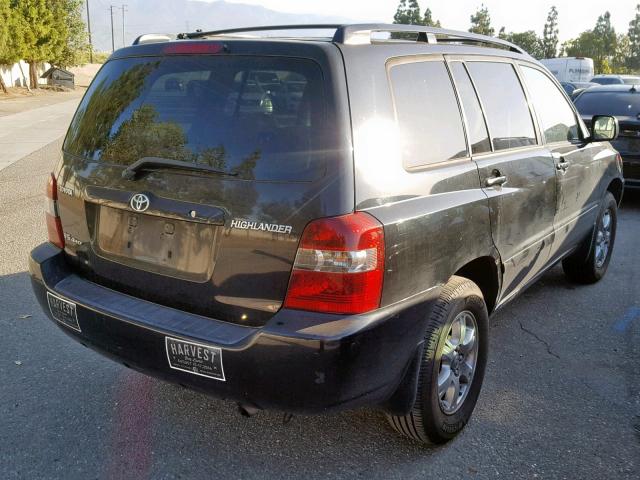 JTEEP21A560180424 - 2006 TOYOTA HIGHLANDER BLACK photo 4