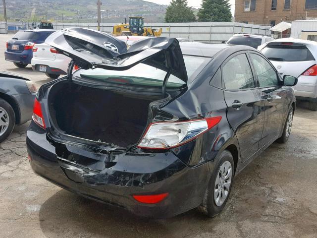 KMHCT4AE5GU092873 - 2016 HYUNDAI ACCENT SE BLACK photo 4