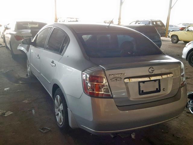 3N1AB6AP9AL665791 - 2010 NISSAN SENTRA 2.0 SILVER photo 3