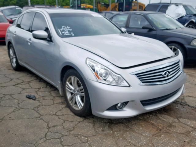 JN1CV6AP5DM724507 - 2013 INFINITI G37 BASE SILVER photo 1