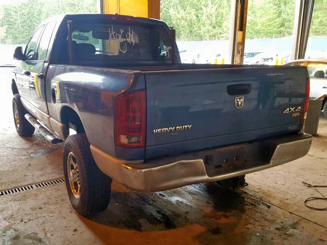 3D3KS28C16G287406 - 2006 DODGE RAM 2500 S ლურჯი ფოტო 3
