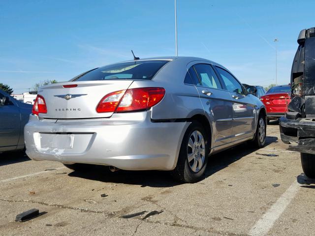 1C3LC46J58N211516 - 2008 CHRYSLER SEBRING LX SILVER photo 4