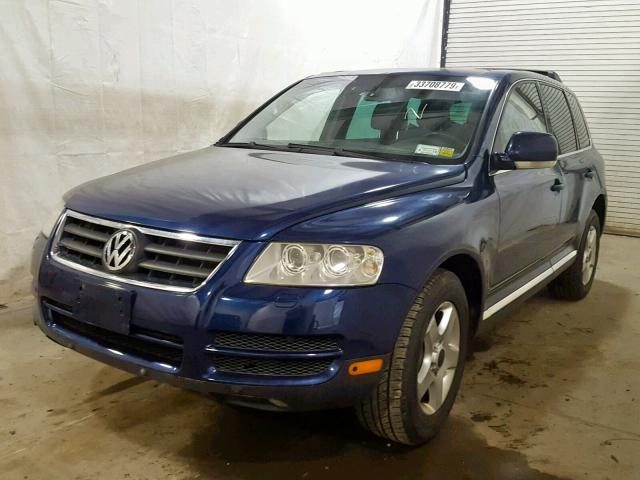 WVGBC67LX4D013500 - 2004 VOLKSWAGEN TOUAREG 3. BLUE photo 2