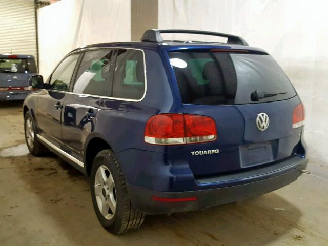 WVGBC67LX4D013500 - 2004 VOLKSWAGEN TOUAREG 3. BLUE photo 3