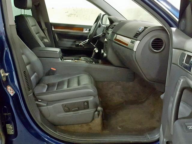 WVGBC67LX4D013500 - 2004 VOLKSWAGEN TOUAREG 3. BLUE photo 5