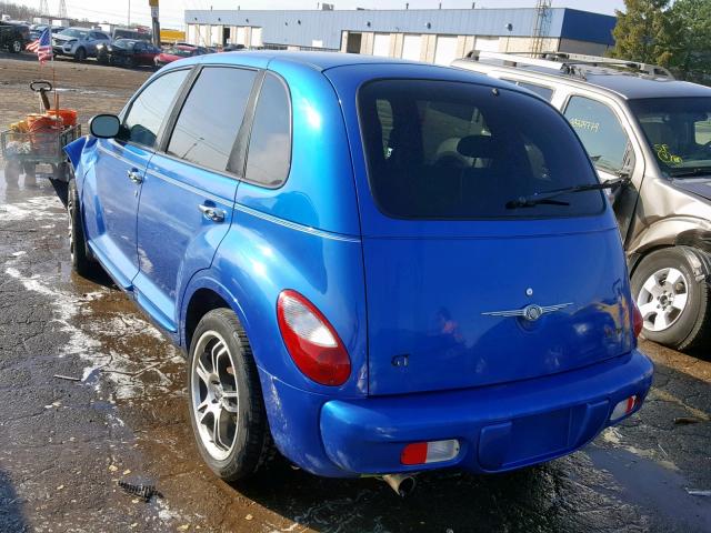 3C4FY78G93T513803 - 2003 CHRYSLER PT CRUISER BLUE photo 3