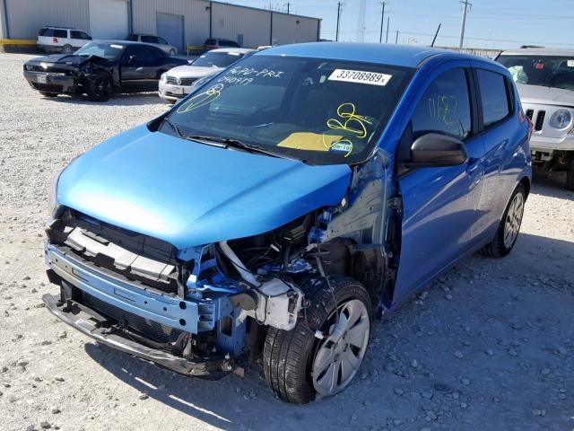 KL8CB6SA1HC789908 - 2017 CHEVROLET SPARK LS BLUE photo 2