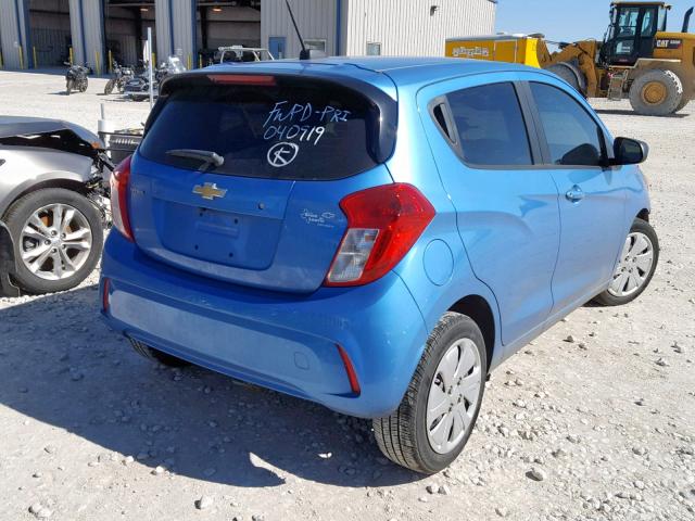 KL8CB6SA1HC789908 - 2017 CHEVROLET SPARK LS BLUE photo 4