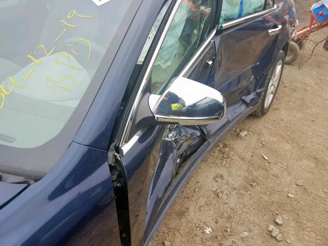 1G1ZG57B99F244417 - 2009 CHEVROLET MALIBU LS BLUE photo 10