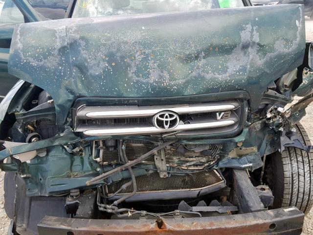 5TDZT38A72S135392 - 2002 TOYOTA SEQUOIA LI GREEN photo 7