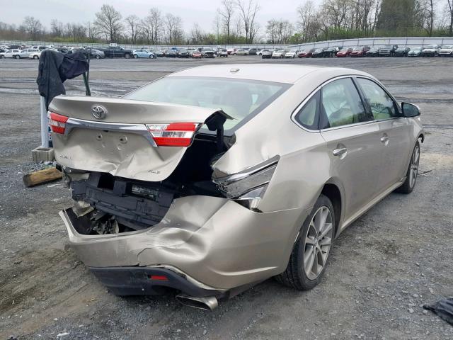 4T1BK1EB6FU169567 - 2015 TOYOTA AVALON XLE GOLD photo 4