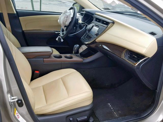 4T1BK1EB6FU169567 - 2015 TOYOTA AVALON XLE GOLD photo 5