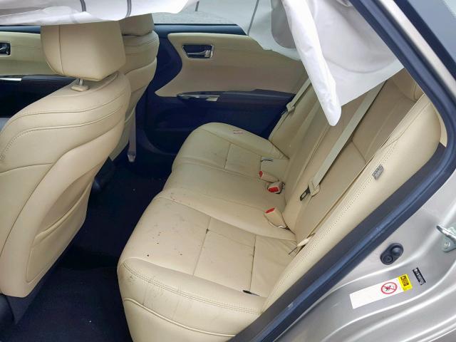 4T1BK1EB6FU169567 - 2015 TOYOTA AVALON XLE GOLD photo 6