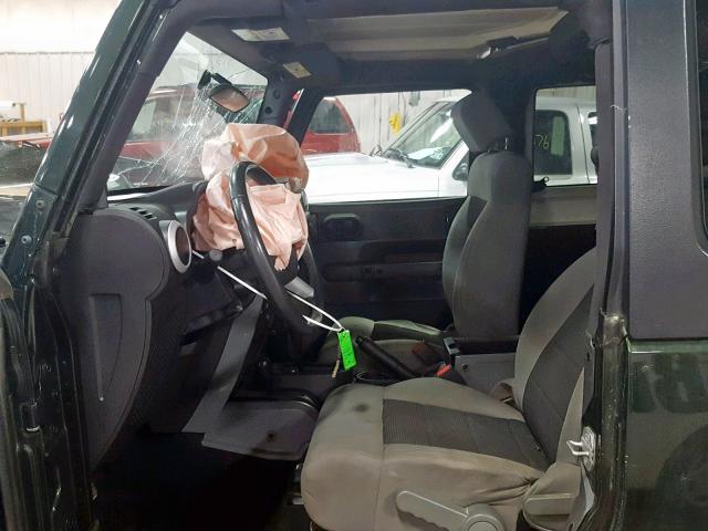 1J4AA5D19AL152709 - 2010 JEEP WRANGLER S GREEN photo 5