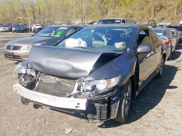 2HGFG129X9H527934 - 2009 HONDA CIVIC EXL GRAY photo 2