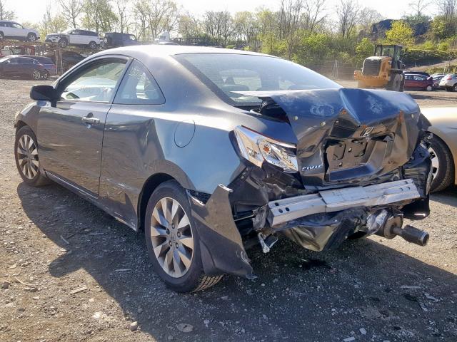 2HGFG129X9H527934 - 2009 HONDA CIVIC EXL GRAY photo 3