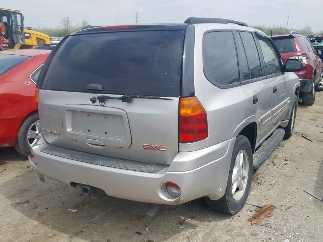 1GKDT13S342434178 - 2004 GMC ENVOY SILVER photo 4