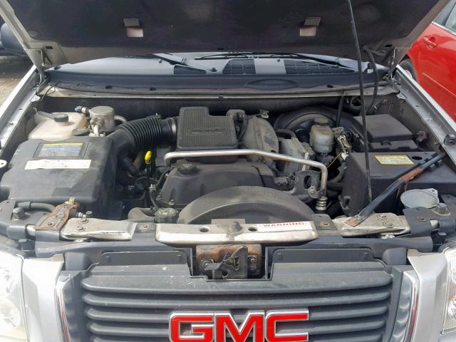 1GKDT13S342434178 - 2004 GMC ENVOY SILVER photo 7