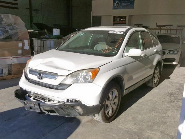 JHLRE48728C014867 - 2008 HONDA CR-V EXL WHITE photo 2