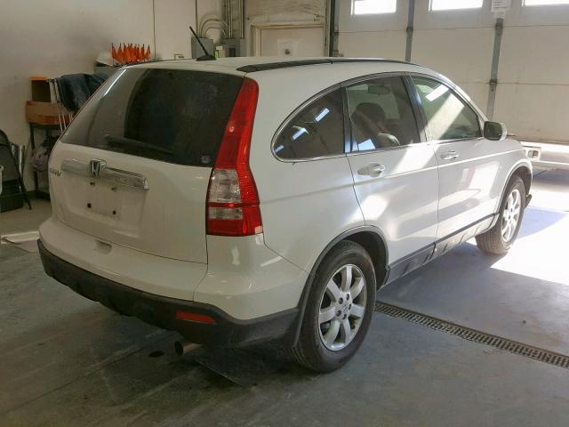 JHLRE48728C014867 - 2008 HONDA CR-V EXL WHITE photo 4