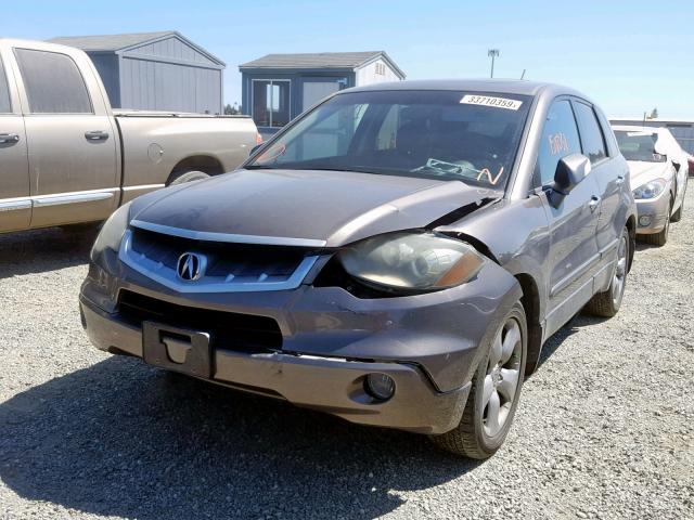 5J8TB18517A015237 - 2007 ACURA RDX TECHNO BROWN photo 2